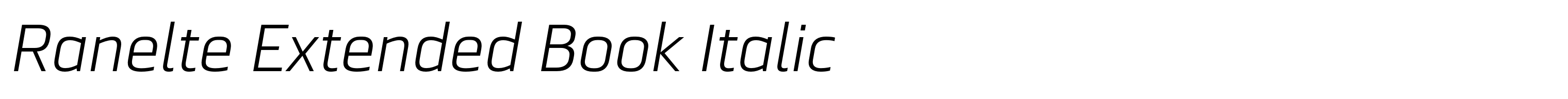 Ranelte Extended Book Italic